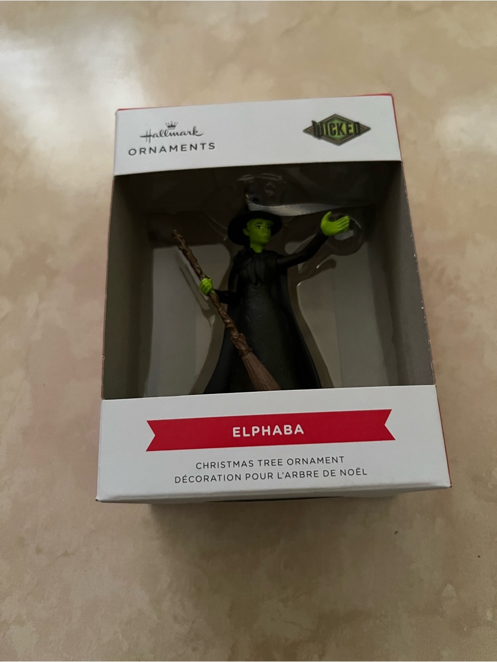 Hallmark Elphaba Black and Green Witch Ornament